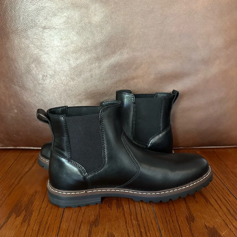 Sonoma Black Leather Chelsea Boots